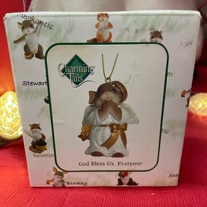 Fitz and Floyd Charming Tails “God Bless Us, Everyone” NIB 2008